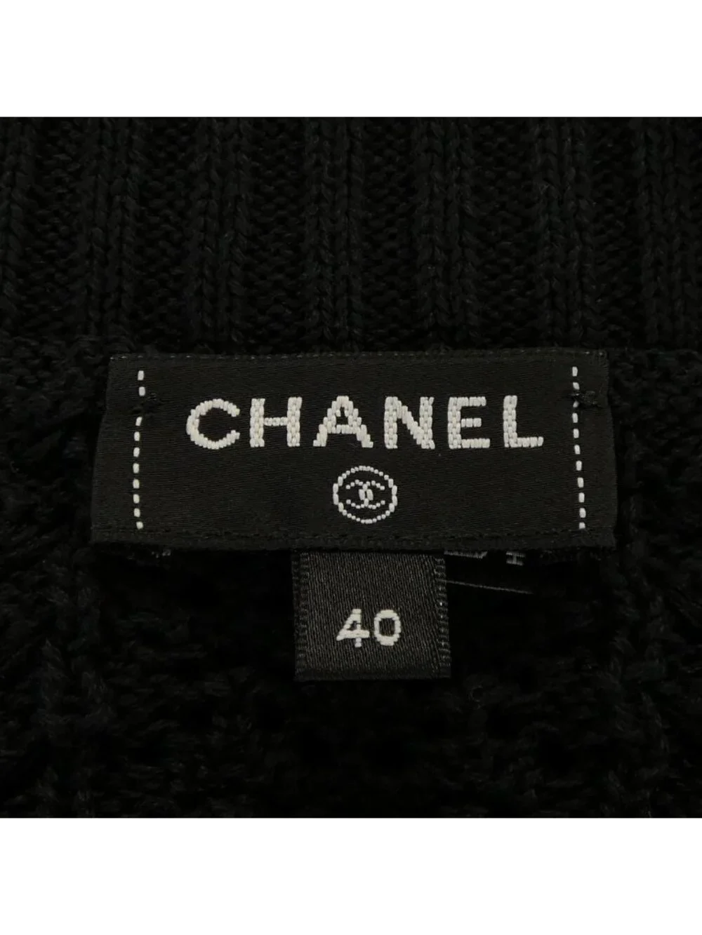 Chanel Knit Sweater Black